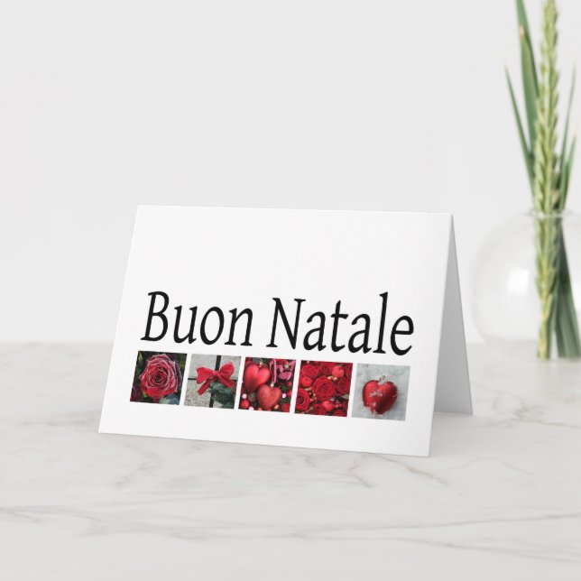 Buon Natale Italian Christmas Card Feiertagskarte (Vorderseite)