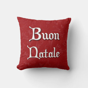 Buon Natale Italian Christmas Pillow Kissen