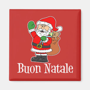 Buon Natale Italian Christmas Santa Magnet
