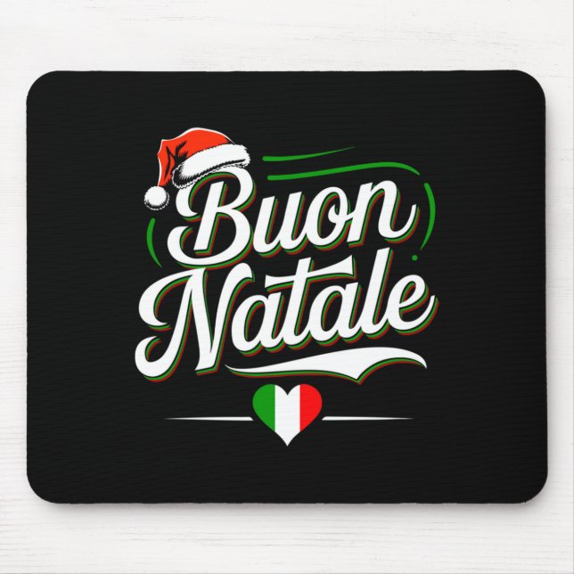 Buon Natale Italian Family Christmas Italy Pride H Mousepad (Vorne)