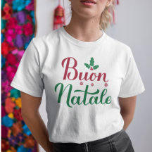 Buon Natale Italian MerChristmas Holly