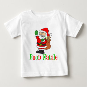 Buon Natale Italiener-Sankt-Kinder Baby T-shirt