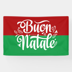 Buon Natale Italienisch Frohe Weihnachten Banner