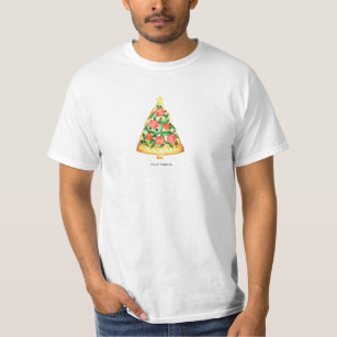 Buon Natale Italienisch Frohe Weihnachtspizza Slic T-Shirt