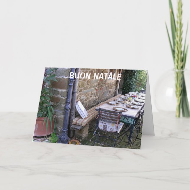 BUON NATALE - ITALIENISCHE CHRISTMAS FEIERTAGSKARTE (Vorderseite)