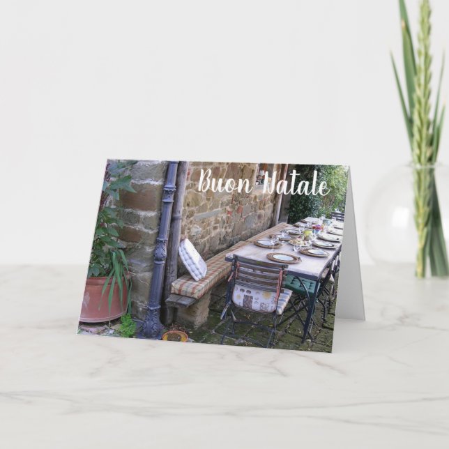 BUON NATALE - ITALIENISCHE CHRISTMAS FEIERTAGSKARTE (Vorderseite)