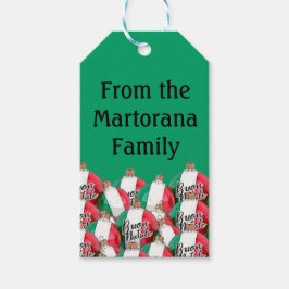 Buon Natale Italienische Flaggenverzierungen Geschenkanhänger