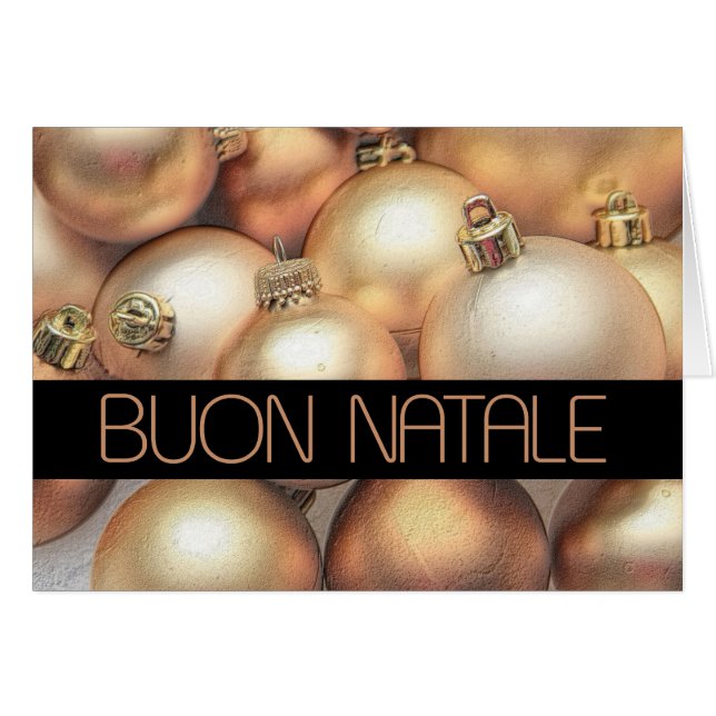 Buon Natale - Italienische Weihnachtskarte (Vorderseite (Horizontal))