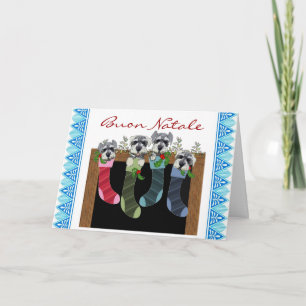 Buon Natale italienische Weihnachtskarte Feiertagskarte