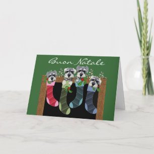 Buon Natale italienische Weihnachtskarte Feiertagskarte