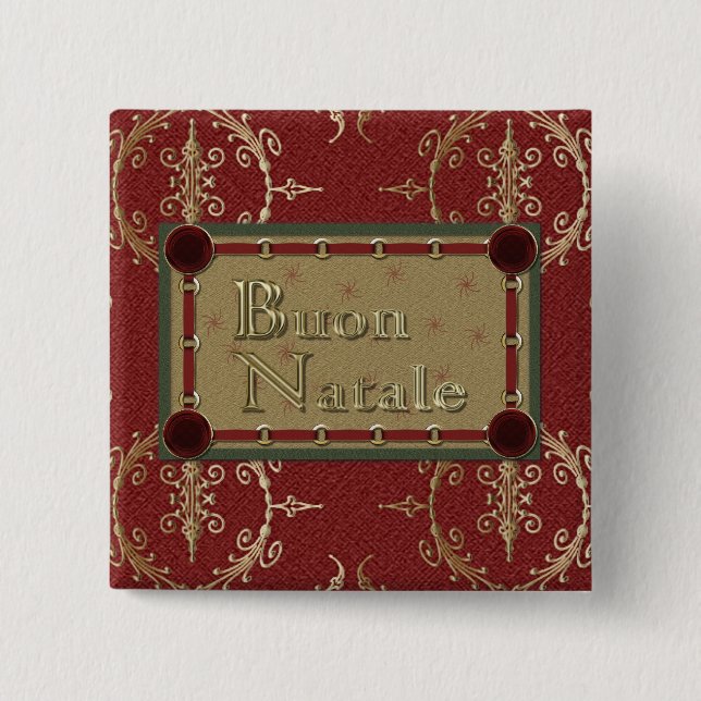 Buon Natale Knopf Button (Vorderseite)