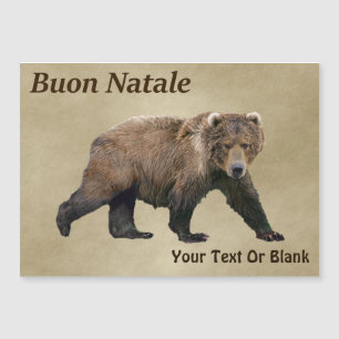 Buon Natale - Kodiak Bear Magnetkarte