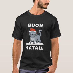 Buon Natale Korat Cat Christmas Italien T-Shirt