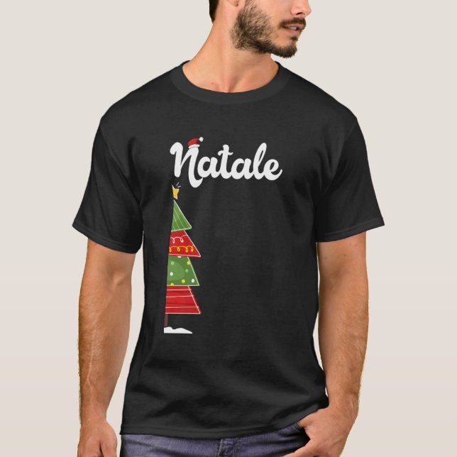 Buon Natale Matching Paar hässliche Weihnachten un T-Shirt (Vorderseite)