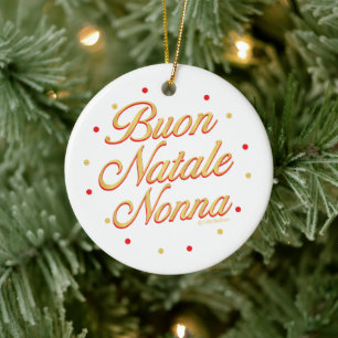Buon Natale Nonna Personalisiert Keramik Ornament