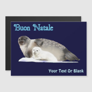 Buon Natale - Ringed Siegel Magnetkarte
