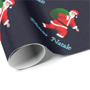 Buon Natale - Santa Claus Geschenkpapier