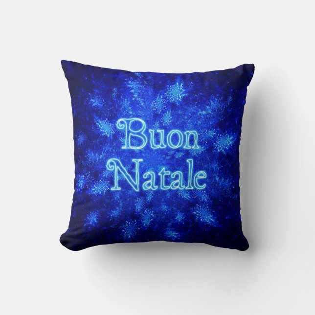Buon Natale - Snowburst Kissen (Vorderseite)