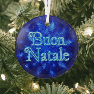 Buon Natale - Snowburst Ornament Aus Glas