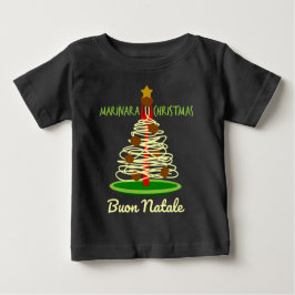 Buon Natale Spaghetti Baum Baby T-shirt