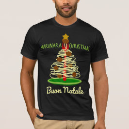 Buon Natale Spaghetti Baum T-Shirt