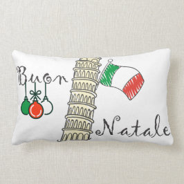 Buon Natale Turm von Pisa Lendenkissen