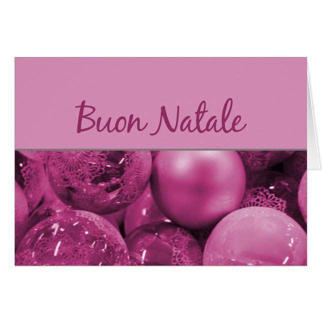 Buon Natale Weihnachtsschmuck (Vorderseite (Horizontal))