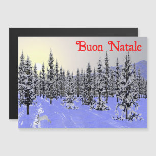 Buon Natale - Wintersolstice Magnetkarte