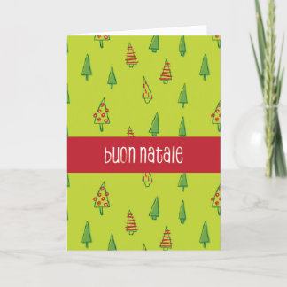 Buon Natalie Italian Christmas Card Dankeskarte