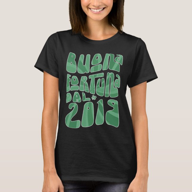 Buona Fortuna Dal 2019 4 Anni Compleanno St Patric T-Shirt (Vorderseite)