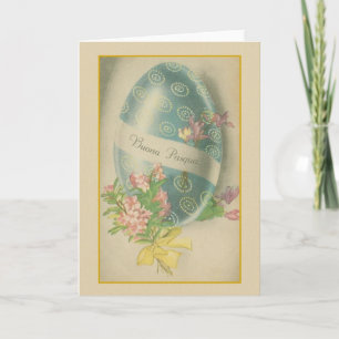 Buona Pasqua Italian Easter Egg Greeting Card Feiertagskarte