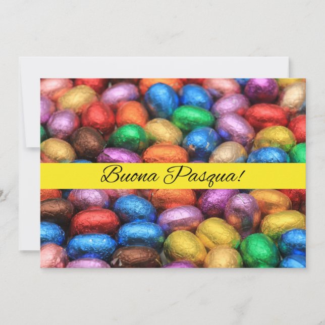 Buona Pasqua Ostereier Feiertagskarte (Vorderseite)