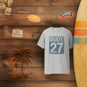 Buoy 27 Surf Club   Vintage Küste T-Shirt
