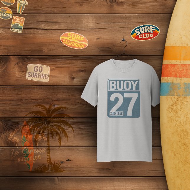 Buoy 27 Surf Club | Vintage Küste T-Shirt (Von Creator hochgeladen)