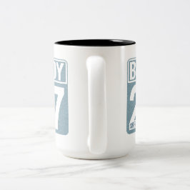 Buoy 27 Surf Club | Vintage Küste Zweifarbige Tasse