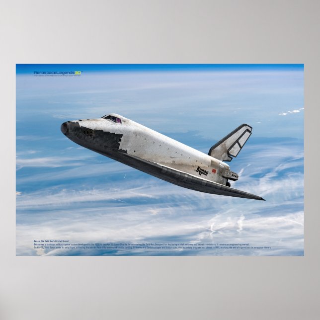 Buran: Legendary Soviet Shuttle in Flight Poster (Vorne)