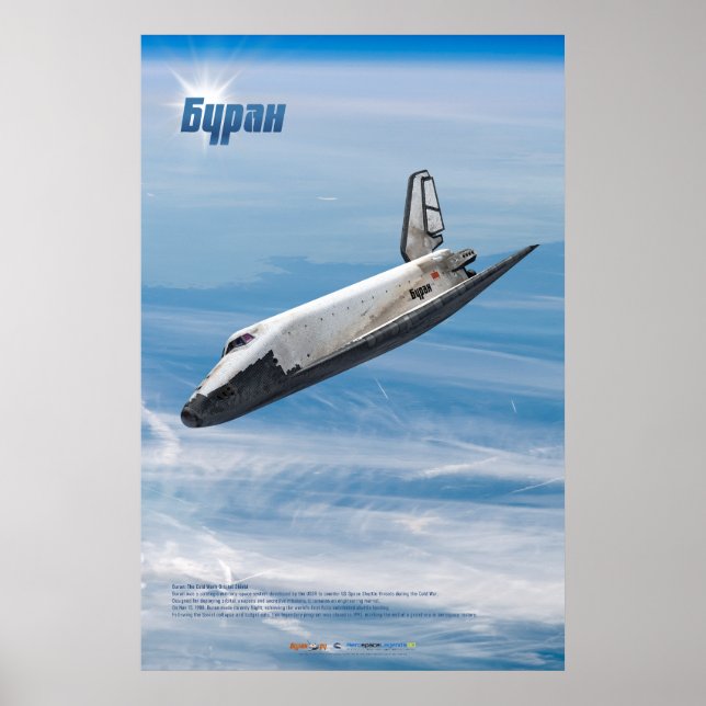 Buran: Legendary Soviet Shuttle in Flight  Poster (Vorne)