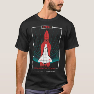 Buran. Sowjetischer Shuttle Orbiter. Nach Shine in T-Shirt