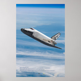 Buran sowjetisches Shuttle atmosphärischer Wiedere Poster
