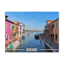 Burano-farbige Häuser