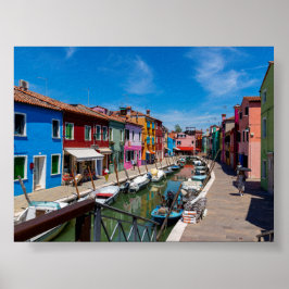 Burano-Häuser Poster