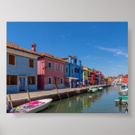 Burano-Häuser Poster
