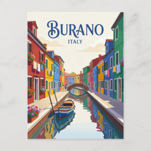 Burano Insel Italien Postkarte