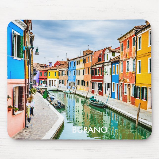 Burano, Italien Mousepad (Vorne)