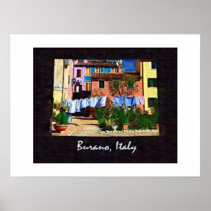Burano Italien Poster