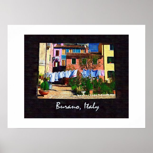 Burano Italien Poster (Vorne)