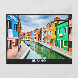 Burano, Italien Postkarte