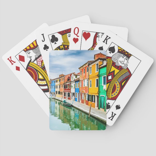 Burano, Italien Spielkarten (Rückseite)
