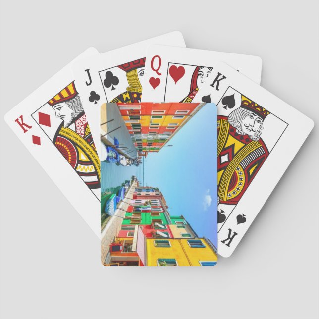 Burano, Italien Spielkarten (Rückseite)