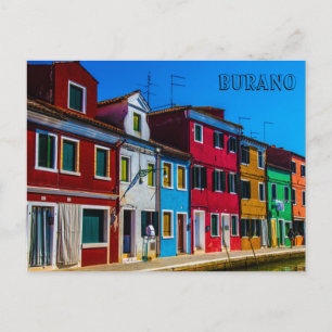 Burano Postcard Postkarte